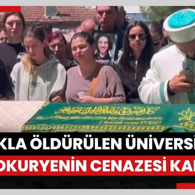 Bıçakla öldürülen üniversiteli motokurye Ata Emre, son yolculuğuna uğurlandı