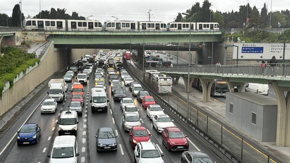 İstanbul'da trafik yoğunluğu