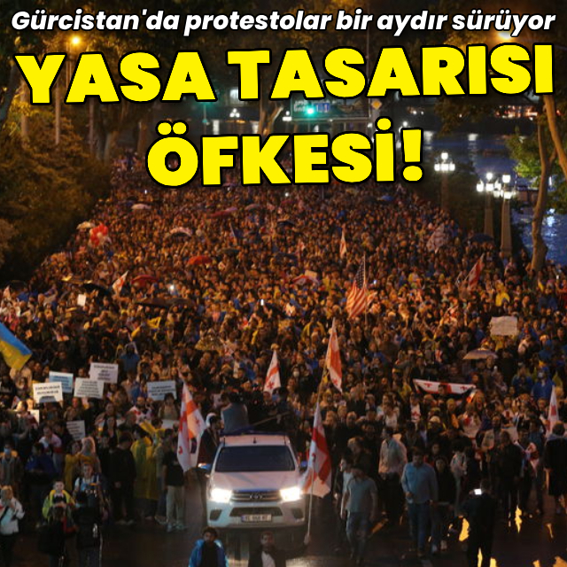 Yasa tasarısı öfkesi: Gürcistan'da gösteriler sürüyor!