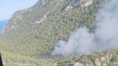 Antalya'da korkutan orman yangını!