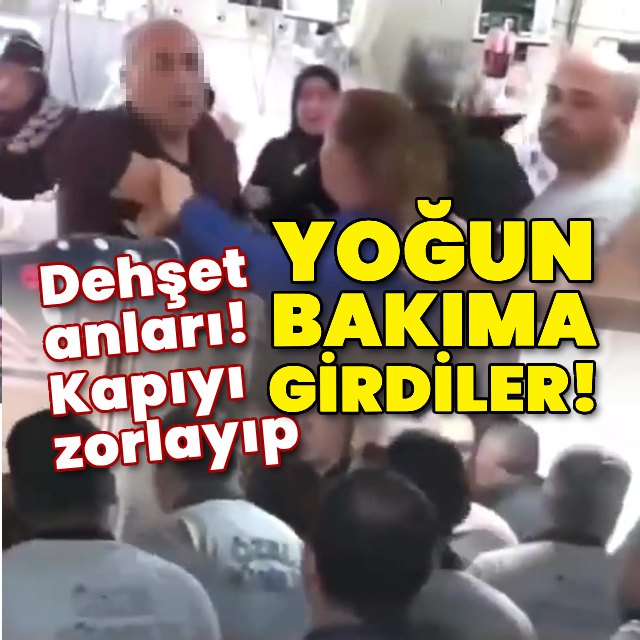 Şifreli kapıyı zorlayıp yoğun bakıma girdiler!