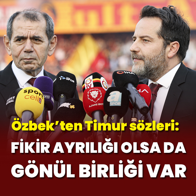 Özbek'ten Erden Timur açıklaması