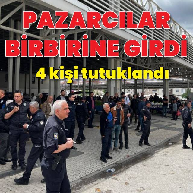 Pazarcılar birbirine girdi!