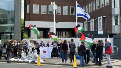 İrlanda'da Filistin'e destek gösterisi