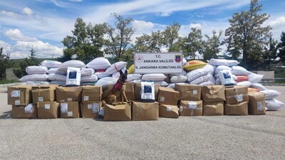 Ankara'da 16 ton kaçak tütün ele geçirildi
