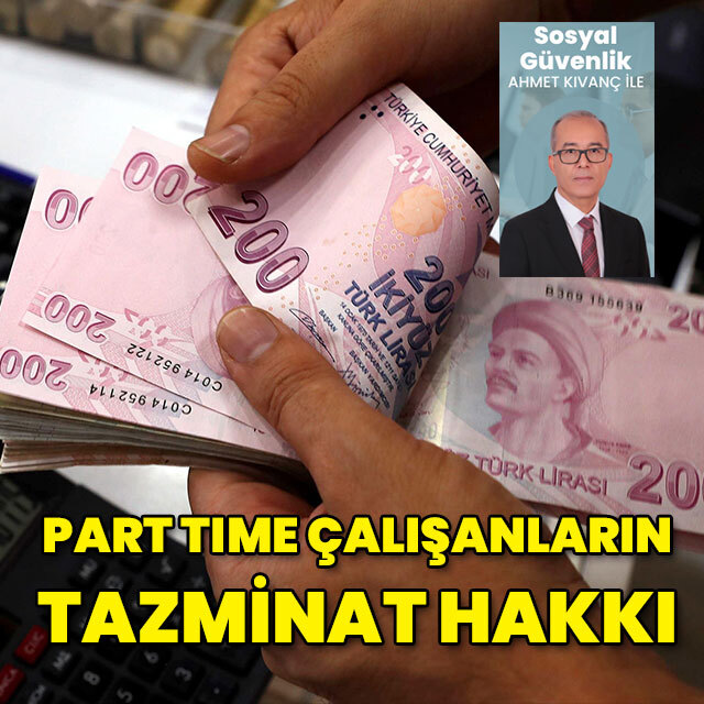 Part time çalışanların tazminat hakkı