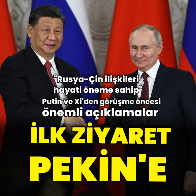 Rus lider Putin Çin'de