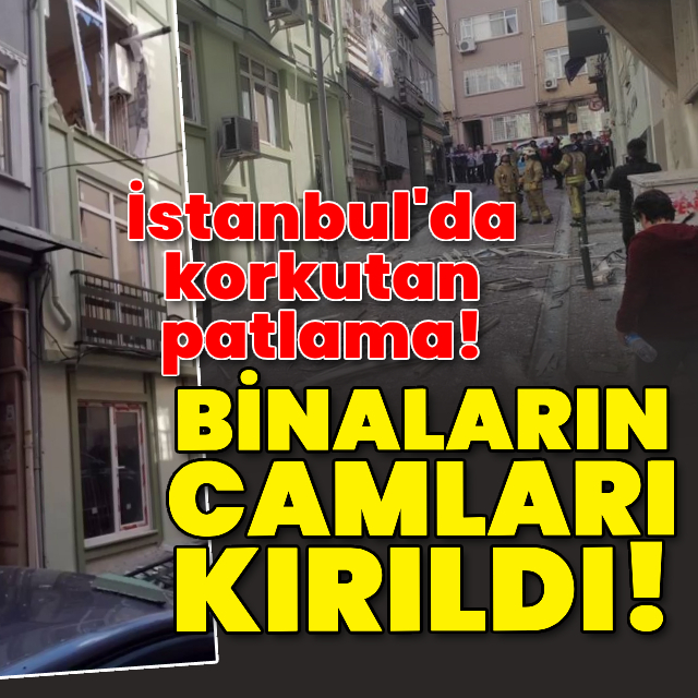 İstanbul'da 4 katlı binada patlama!