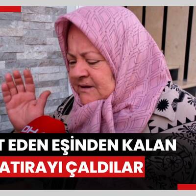Vefat eden eşinden kalan tek hatırayı çaldılar