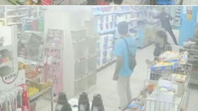 Kahreden görüntüler! Ölümden kaçmaya çalışmış!