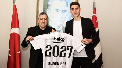 Beşiktaş'ta Demir Ege'nin sözleşmesi uzatıldı