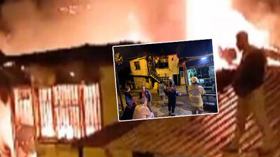 Dikkat! Herkesin başına gelebilir! 2 katlı ev kül oldu!