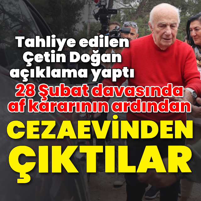 Çetin Doğan tahliye edildi