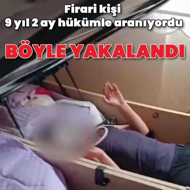 Hükümlü kişi bazada yakalandı