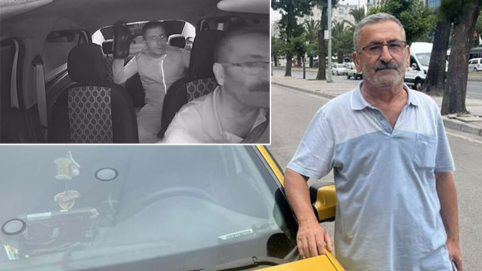 Kaldırım taşıyla saldırıya uğramıştı! O taksici bir karar verdi!