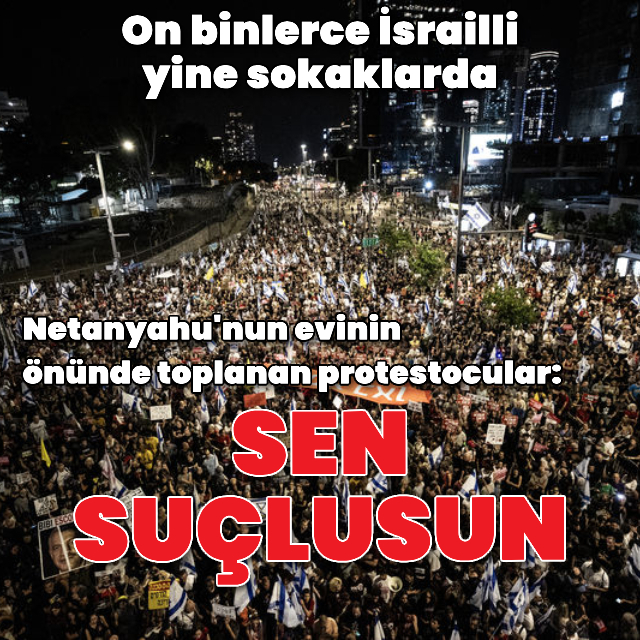 İsraillilerden bir protesto daha