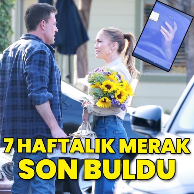 Yedi hafta sonra ilk kez birlikteler