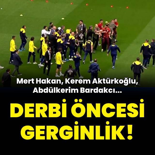 Derbi öncesi olay çıktı!