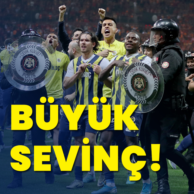 Fenerbahçe'de derbi sevinci!