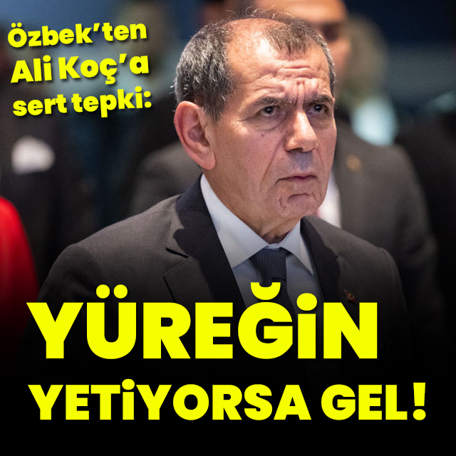 Dursun Özbek'ten Ali Koç'a sert tepki!