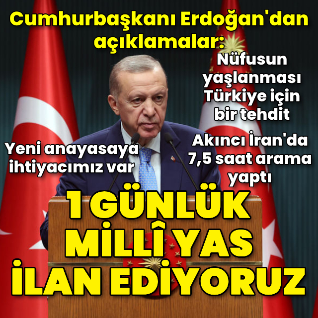 Cumhurbaşkanı Erdoğan'dan açıklamalar