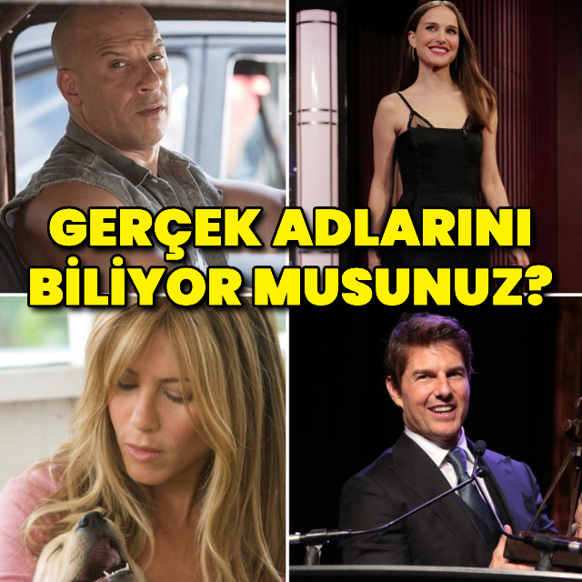 Bu ünlülerin gerçek adını biliyor muydunuz?