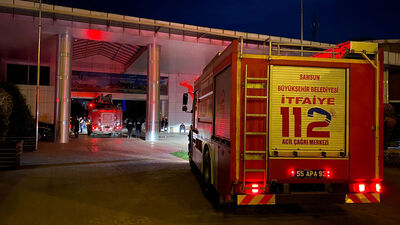 Samsun'da belediye binasında yangın