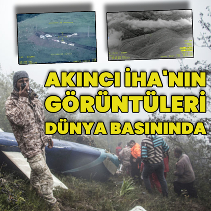 Akıncı İHA'nın arama faaliyetleri dünya basınında