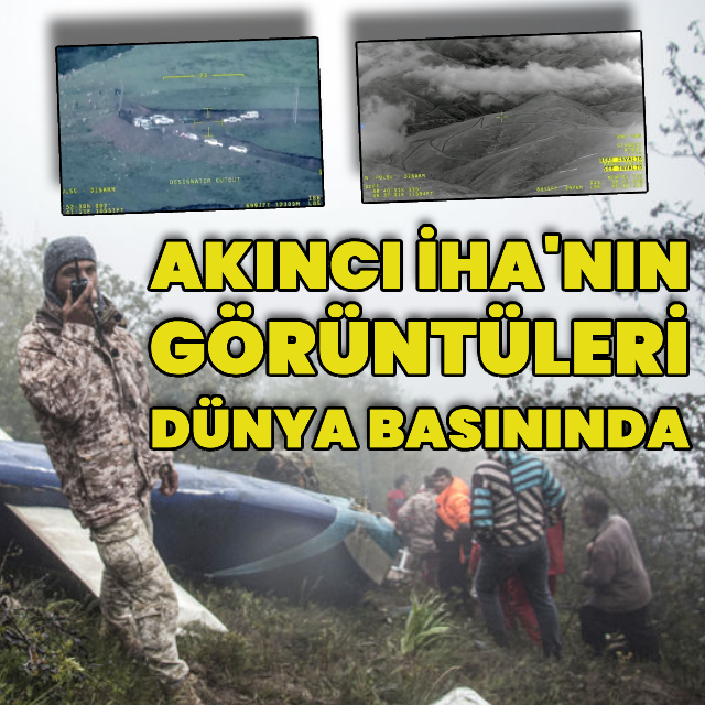 Akıncı İHA'nın arama faaliyetleri dünya basınında