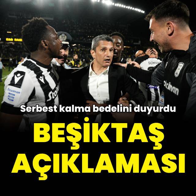 Beşiktaş açıklaması! İşte bedel...