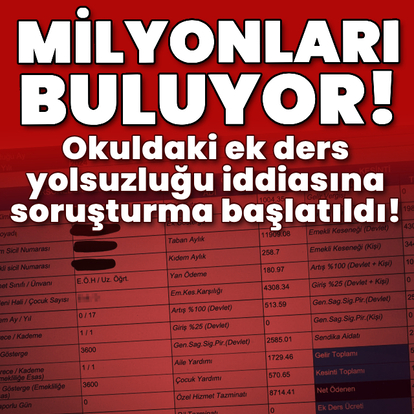 Okuldaki ek ders yolsuzluğu iddiasına soruşturma başlatıldı!