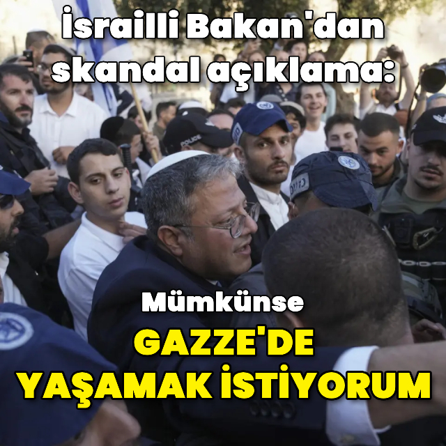 İsrailli Bakan'dan skandal açıklama