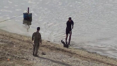 Eğirdir Gölü'nden el bombaları çıktı
