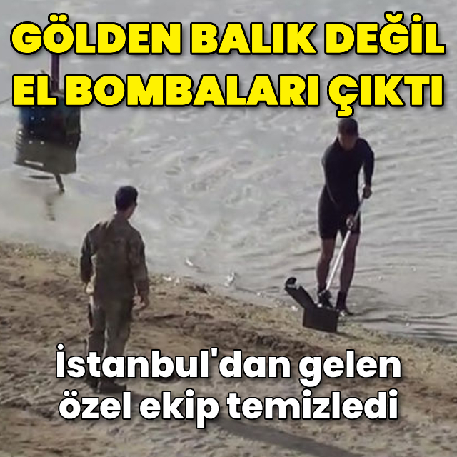 Eğirdir Gölü'nden el bombaları çıktı