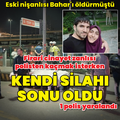 Firari cinayet zanlısı, polisle arbedesinde kendi silahıyla öldü, polisi yaraladı