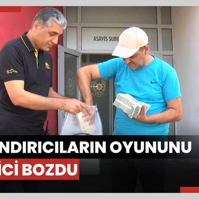 Dolandırıcıların oyununu taksici bozdu