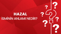 Hazal isminin anlamı nedir?