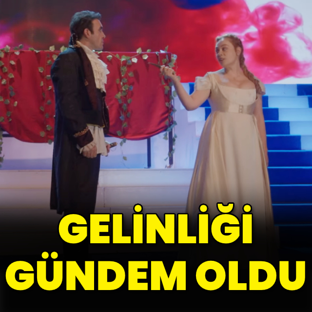 Gelinliği gündem oldu
