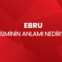 Ebru isminin anlamı nedir?