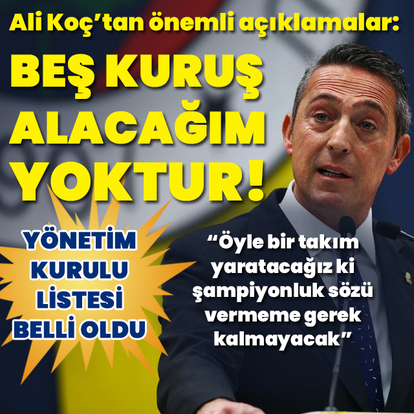 "Kulüpten beş kuruş alacağım yok!"