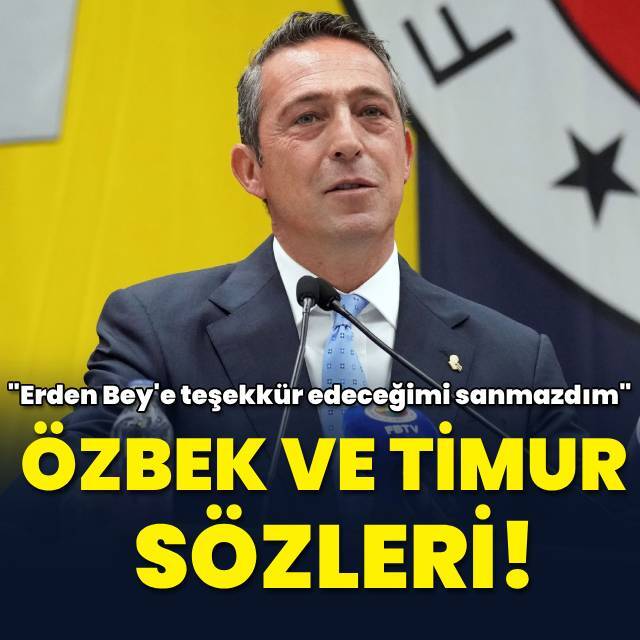 Dursun Özbek ve Erden Timur sözleri!