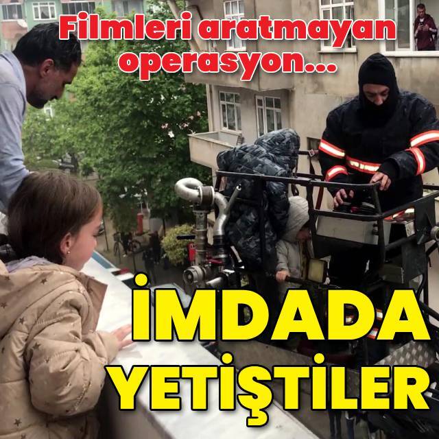 İmdatlarına itfaiye yetişti