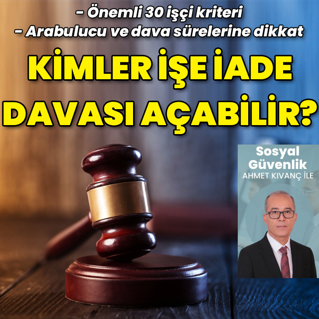 İşe iadede 30 işçi kriteri
