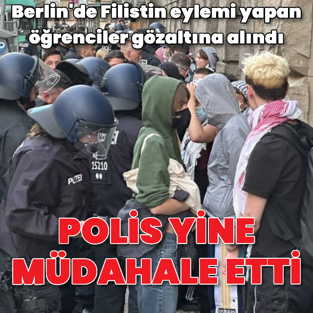 Filistin eylemine yine müdahale