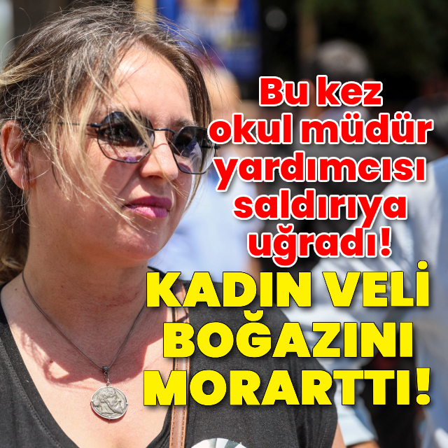 Abladan kadın okul idarecisine darp!