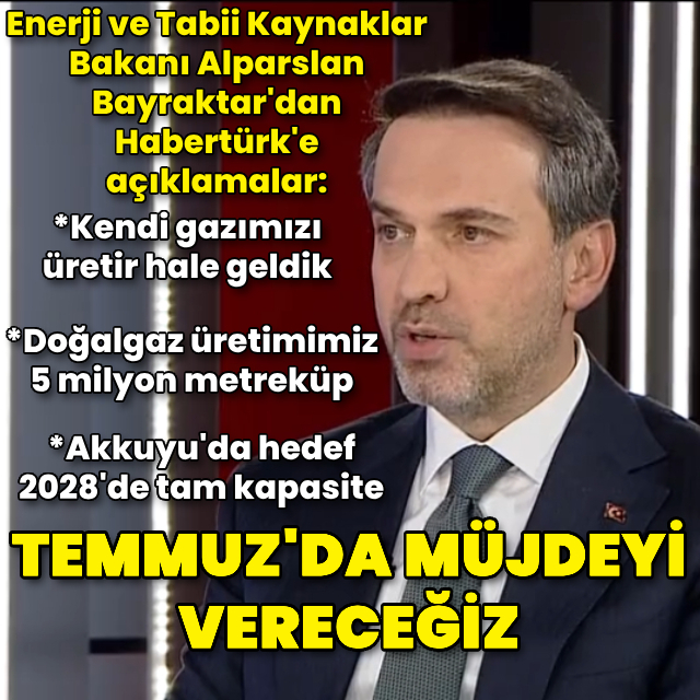 Bakan Bayraktar'dan Habertürk'e açıklamalar