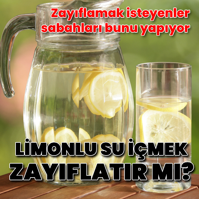 Sabahları limonlu su içmek kilo verdirir mi?