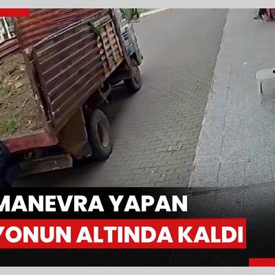 Kütahyada geri manevra yapan kamyonun altında kalan kişi öldü