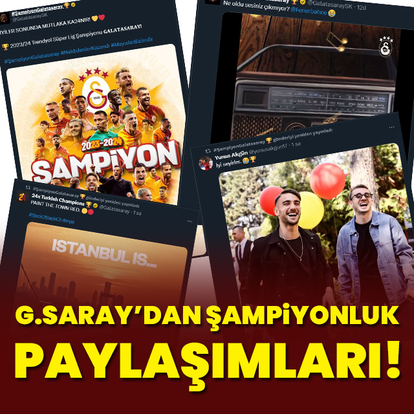 G.Saray'dan şampiyonluk paylaşımları!