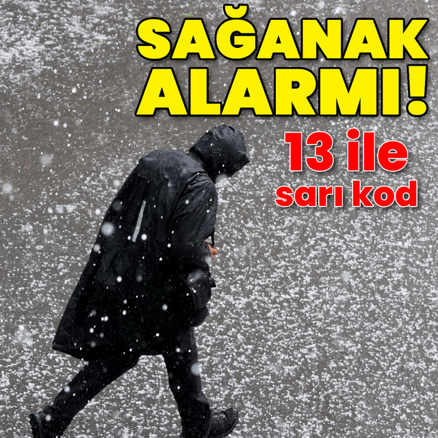 Gök gürültülü sağanak yağmur uyarısı